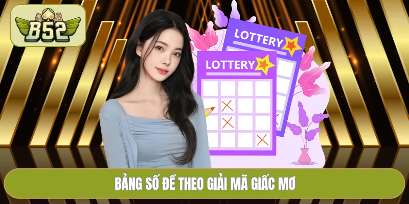 Bảng số đề theo giải mã giấc mơ